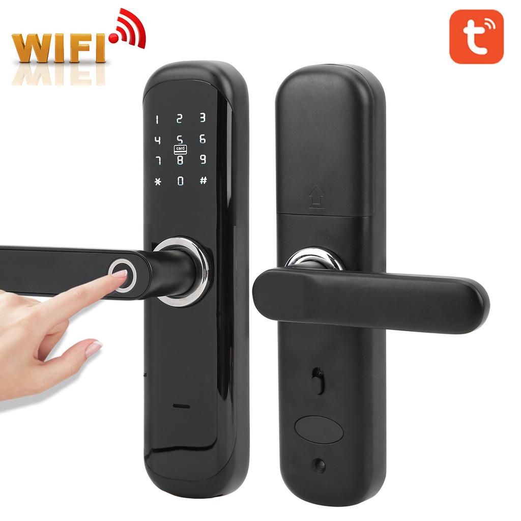 Smart Door Lock Security Fingerprint for TUYA APP Remote Control Electronic Coded for Home Hotel