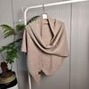 Winter Warm Woolen Shawl High End Mongolian Poncho Women Fashion Sequin Triangular Scarf