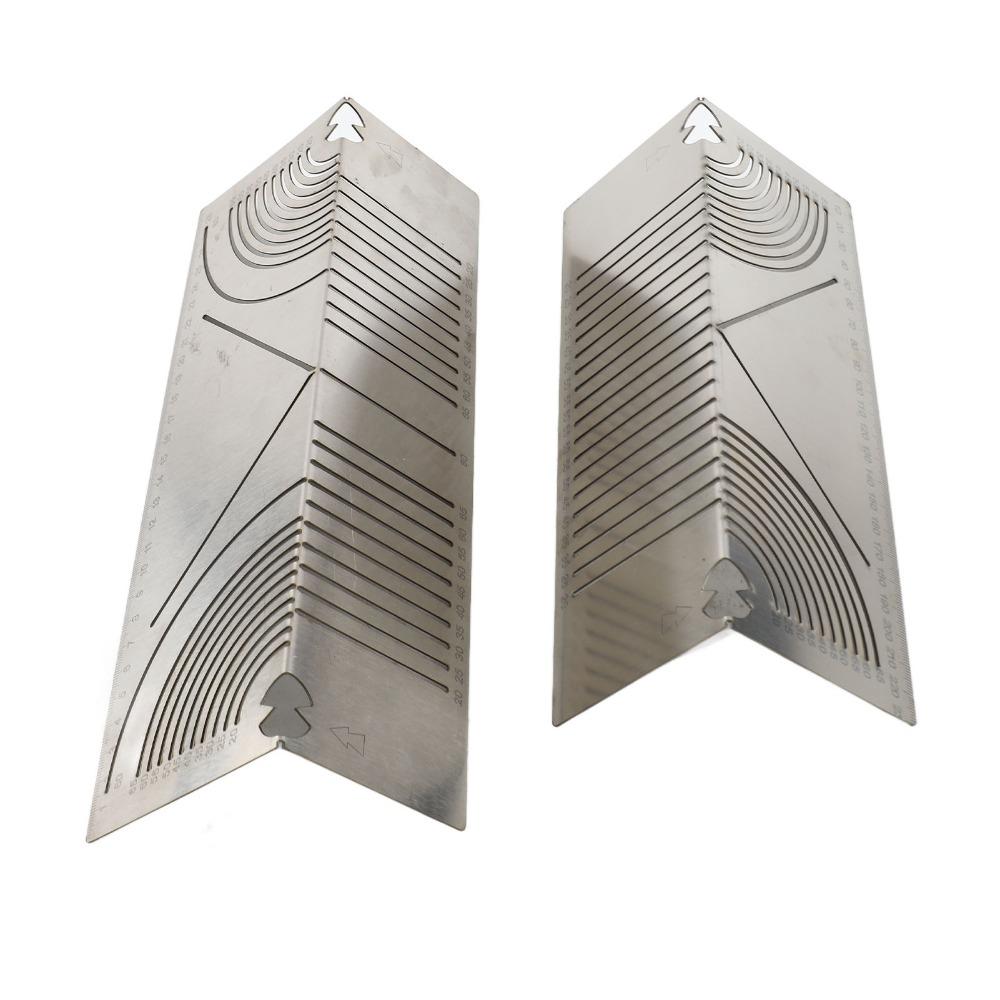 2pcs Multi Functional Arc Marking Tool Dual-Purpose Pipe Cutting Guide  Pipe Cutting