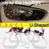 Day Light DRL Angel Eyes LED CSL Style Lemon Yellow For BMW 1 Series F20 F21 LCI Facelift 2015-2019 Headlight Ring Kit
