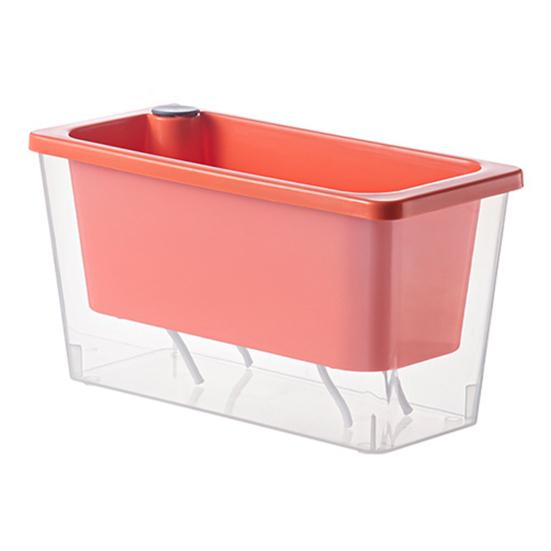 Самополивающийся горшок для растений Пластиковый цветочный горшок с резервуаром Легко наполняемый горшок для растений с фитильными шнурами для суккулентов, зеленого лука, балконного подоконника, садоводства