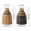Hand-Woven Vintage Premium Vase Living Room Decor Faux Rattan Flower Vase Home Decor