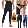 Men's High Waist Sauna Sweat Leggings Compression Pants with Waist Trainer Slimming Fitness Body Shaper Leggings
