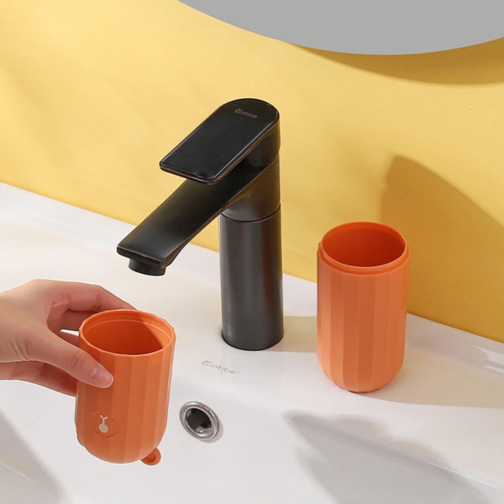 Дорожный бокс для зубного моста 'Маленький медвежонок', мультяшный стакан для зубной щетки, портативная зубная щетка с крышкой, банка, стакан для полоскания для студенческого общежития