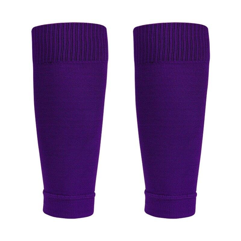 Adult/Juvenile Football Leg Guard Sleeves Knit Compression Calf Warm Knee Pad High Socks One Pair Set
