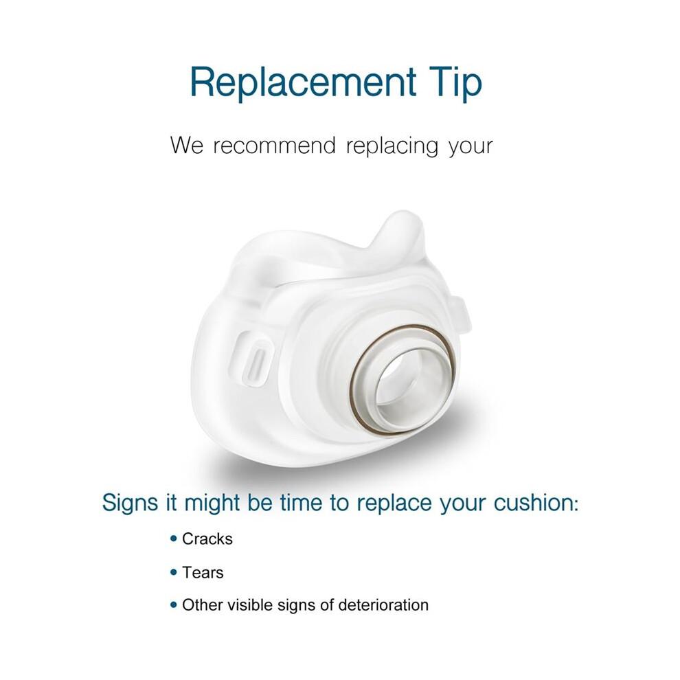 Replacement Cushion for  AirFit F40 Full Face Cushion Silicone Nose Tip Ventilator Mouth and Nose Mask Medium