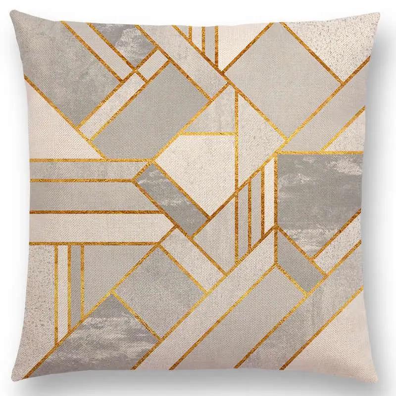 New Geo Emerald Blue Sky Black Night Yellow Lines Geometric Texture Stripes Prints Car Cushion Cover Sofa Throw Pillow Case