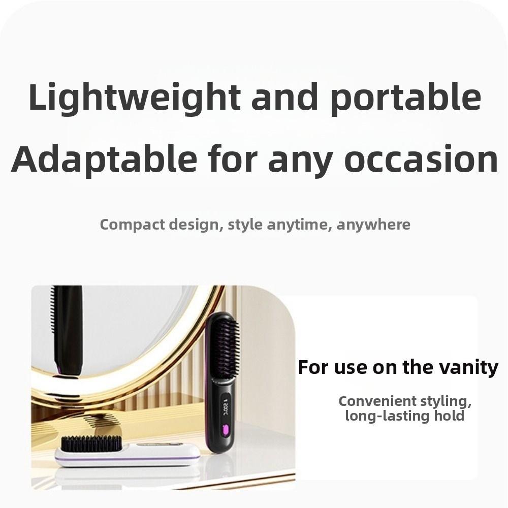 Электрическая расческа-выпрямитель для волос двойного действия Инструмент для укладки с отрицательными ионами Личная гигиена