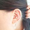 RACOHA Simple Line Pearl Ear Cuff (silver Pearl Ear Cuff)