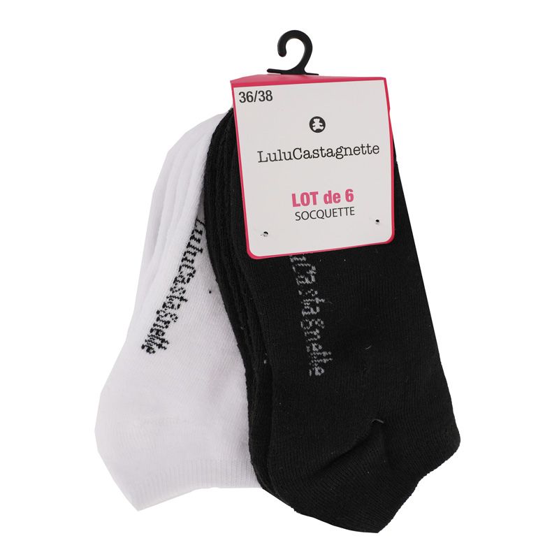 Pack of 6 Pepita Socks T 36/38 - 39/41 Woman LULU CASTAGNETTE