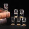 Jinshan Gold Foil Glass Spirit Set (1 Carafe + 10 Cups)
