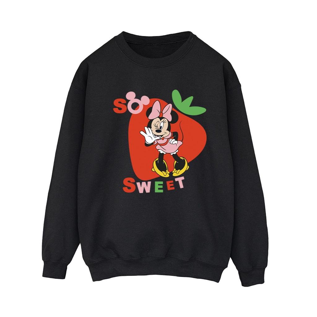Disney Womens/Ladies Minnie Mouse So Sweet Strawberry Sweatshirt