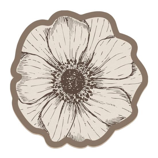 Flower Placemat Dining Table Heat Insulation Mat Absorbent Diatomaceous Earth Decorative Flower Mat for Kitchen Countertop Coffee Table