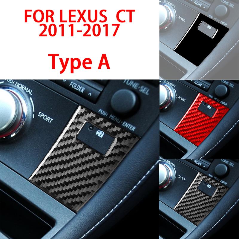 Carbon Fiber Interior Accessories Sport Mode Panel for Vehicle Automotive Interior Decorative Stickers for LEXUS CT 2011-2017