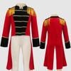 Kids Boys Circus Ringmaster Costume Long Sleeves Stand Collar Tailcoat Jacket for Halloween Cosplay