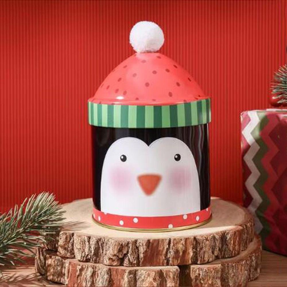 Santa Claus/Snowman/Penguin Christmas Candy Storage Box Christmas Biscuits Cookie Jar  New Year