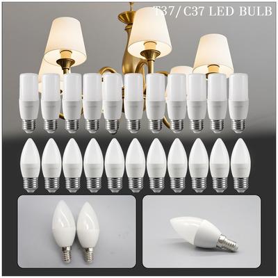 10 шт. Светодиодная свеча-лампа 9 Вт E27 E14 B22 Светодиодная лампочка Bombillas AC 220V Lamparas Лампа для дома, офиса, декоративное освещение для комнаты