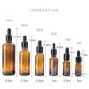 1PC 10ml 50ml 100ml Amber Dropper Bottles With Scale Reagent Eye Drop Aromatherapy Liquid Bottle Travel Refillable Bottles
