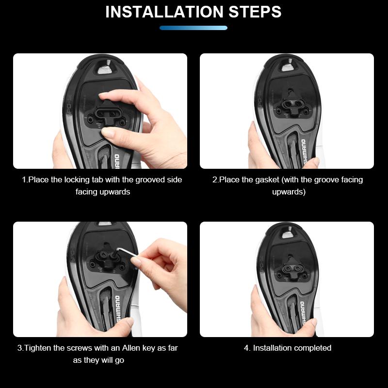 Bicycle Lock Pedal Plate Adapter Converter Mountain Bike Pedal SPD Shoes Copper Adapter Clamp Plate No Clip Eggbeater Lock