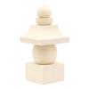Специальная буддийская статуя Куриты [Буддийский атрибут] Пятиярусная пагода (Общая высота 27 см, ширина 12,5 см, глубина 12,5 см) Из дерева хиноки, Деревянный