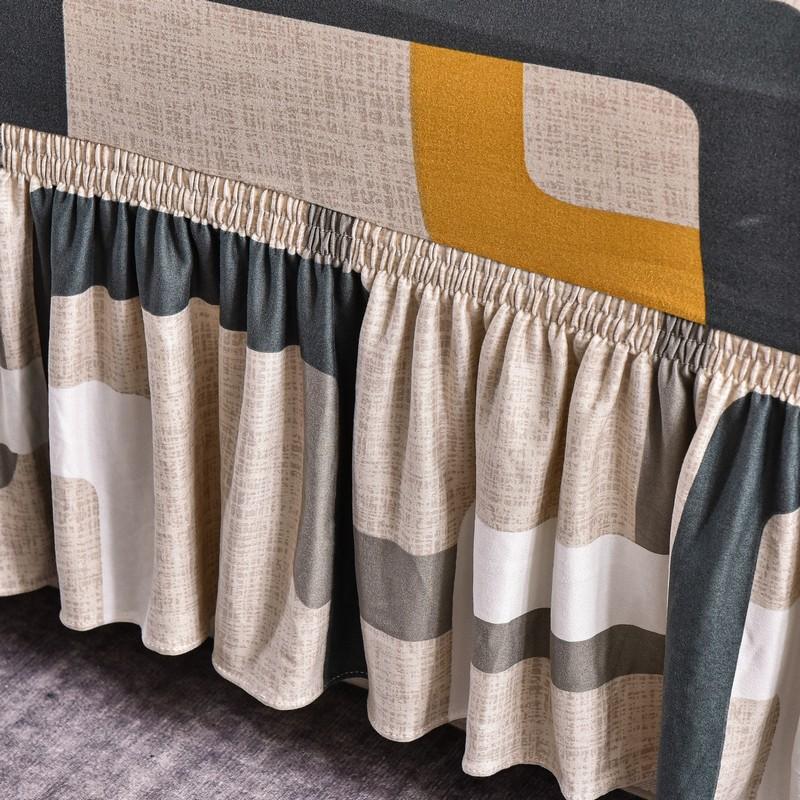 Чехол для дивана с геометрическим рисунком, эластичный спандекс, юбка для дивана, чехлы для гостиной, кресло, чехол для дивана, защита для мебели