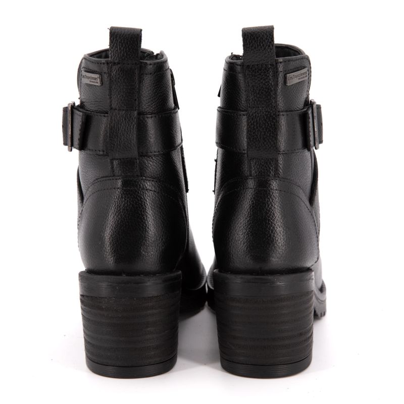 Women's Mell Leather Biker Ankle Boots with Black Buckles LES TROPEZIENNES PAR M.BELARBI