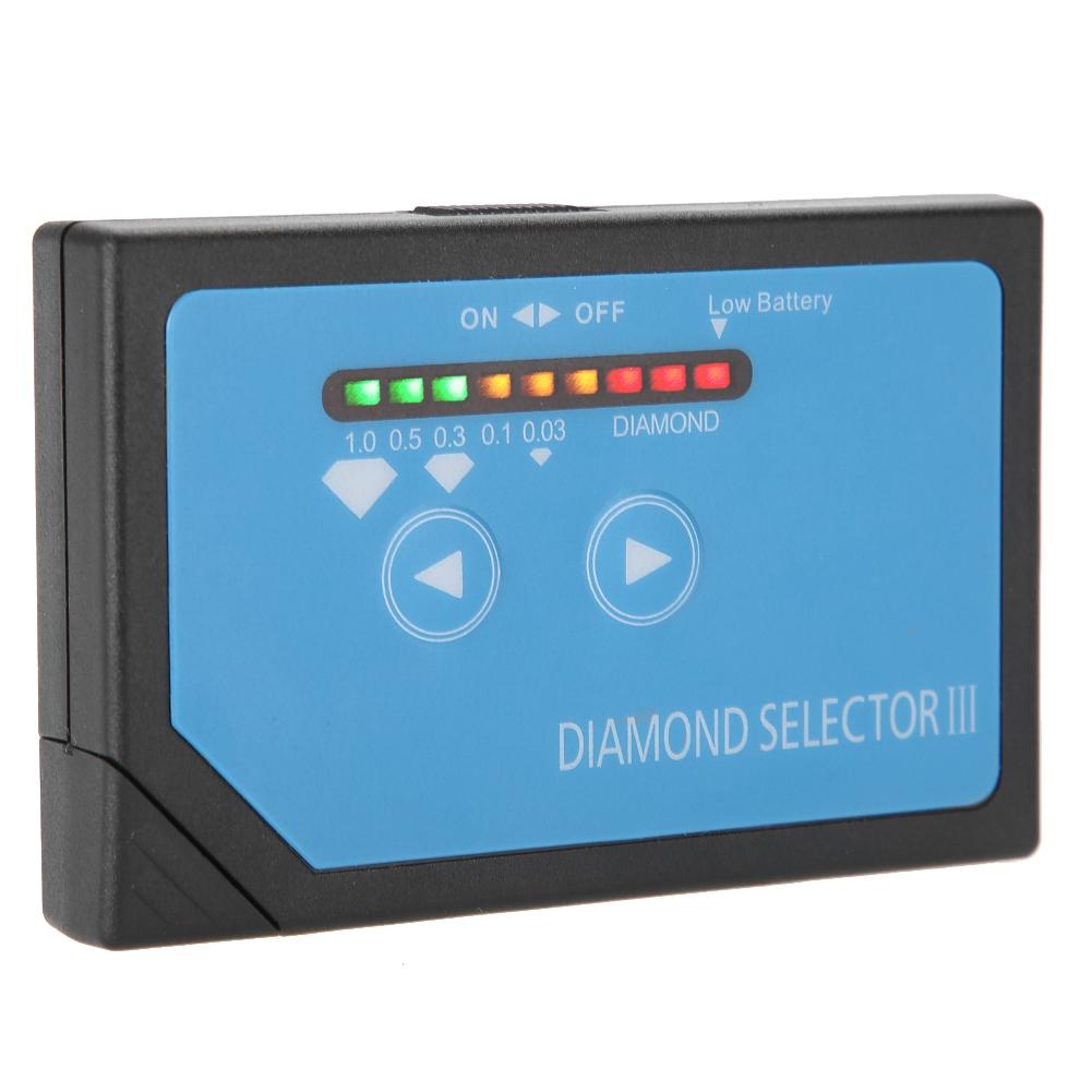 Практичный портативный инструмент для проверки ювелирных изделий Diamond Selector III со светодиодным индикатором