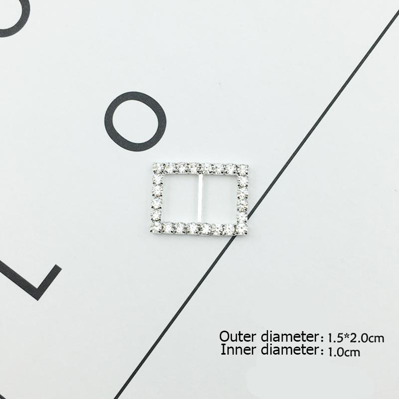 Fashion 10PCS/Set Hairband Making Hot Sale Girls Hair Accessories Card Decoration Women Rhinestone Buckles DIY Popular Wedding Metal