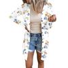 Women's Casual Fashion Comfortable Loose Long Sleeve Floral Print Cardigan Jacket