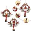 Delicate Xmas Decorations Garland With Rattan And Dazzling Lights For Holiday Spirit