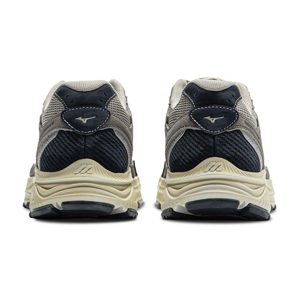 Mizuno Racer S Cny Comfortable Vintage Design Non-Slip Breathable Low-Top Running Shoes Unisex Sneaker Rock-Gray Dark-Blue D1GH223527