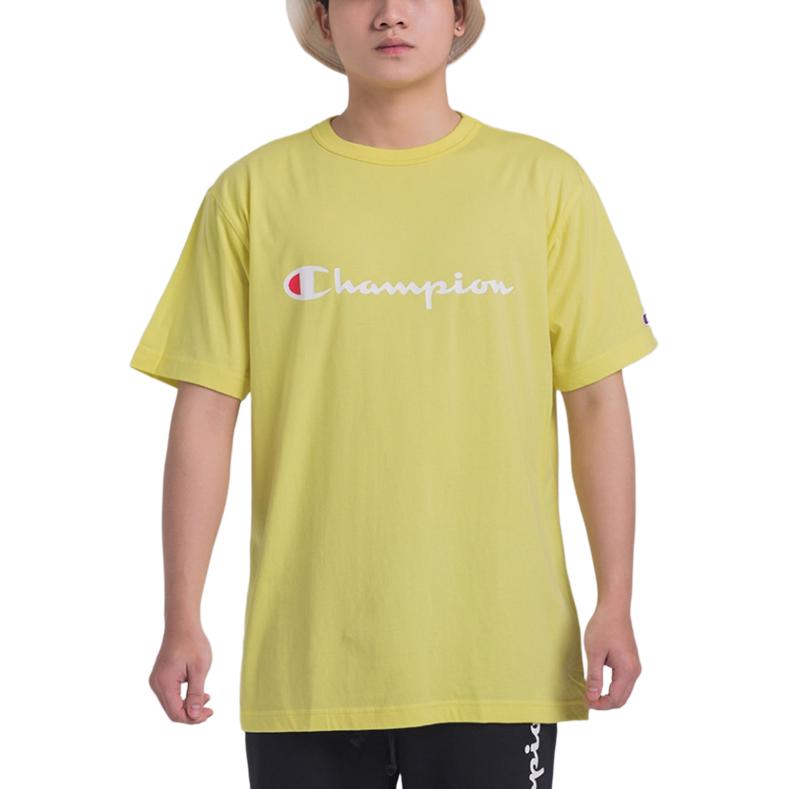 Champion T Shirt Japan Version Unisex Orange Yellow C3-P302-724