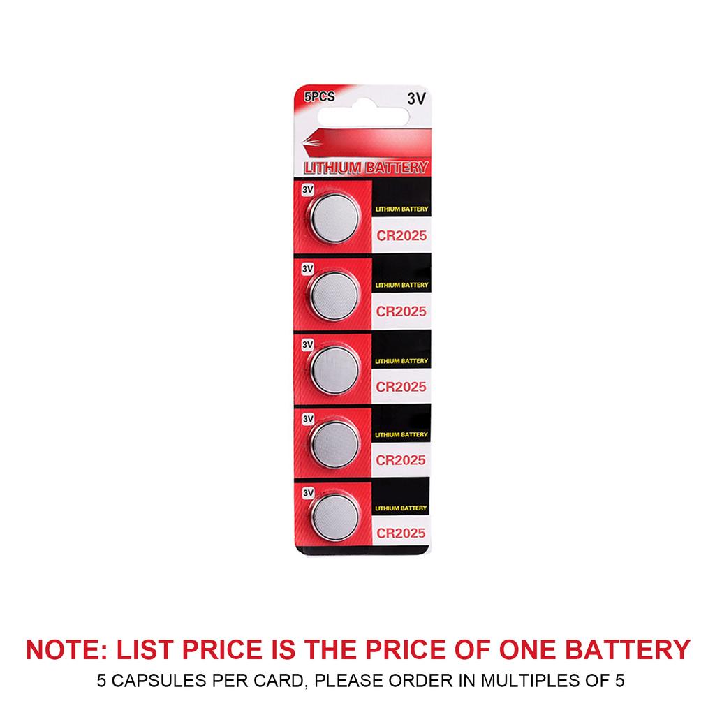 Набор из 10 шт/5 шт CR2025 плоские батарейки CR2025 3V литиевые таблеточные батарейки для часов калькуляторов портативной электроники