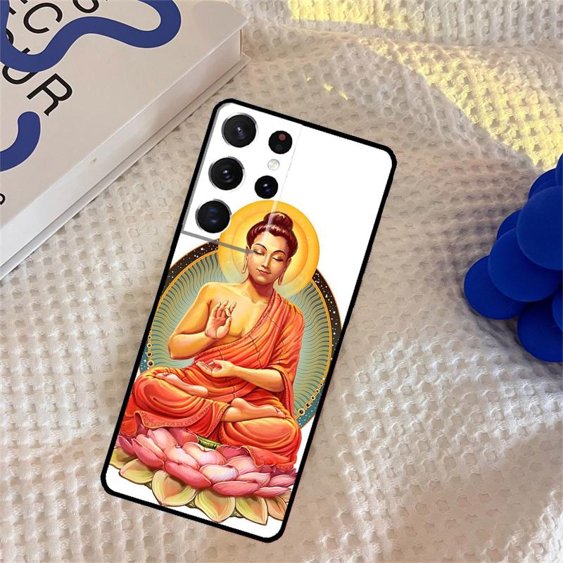 Чехол для телефона Будда для Samsung Galaxy S25 Ultra S9 S10 S20 S22 S21 FE S23 S24 Plus Защитная крышка