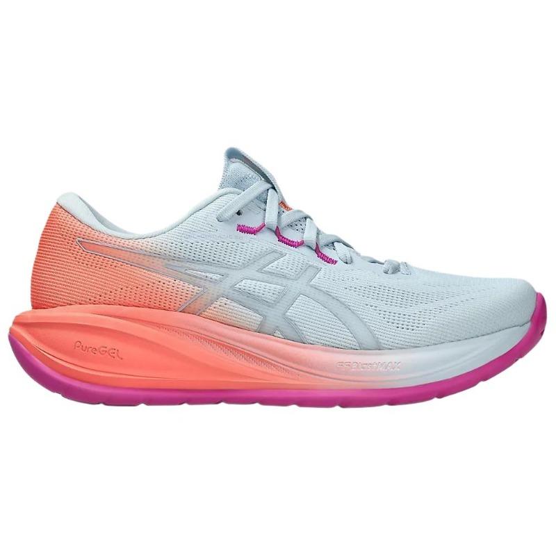 Asics GEL CUMULUS 28 Амортизация Дышащие Легкие Упругие Беговые Кроссовки Женские Светло-Голубой 1012B986-400
