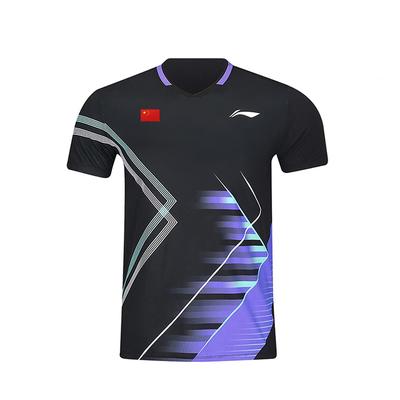 Men's Li-Ning Badminton Jerseys Men's Black V-neck Thin
