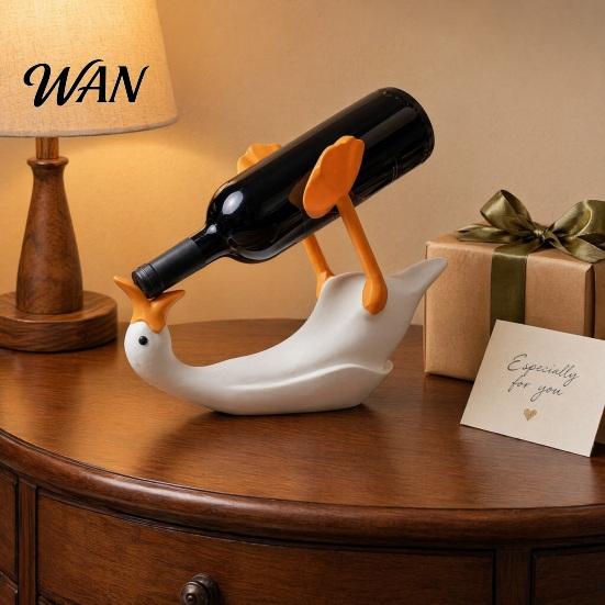 Bar Bottle Organizer Goose Holder, 3D Printed Wine Rack, Countertop Display Sparkling Drink Holder Stand for Home Office Bars, Decorative Gift Lovers