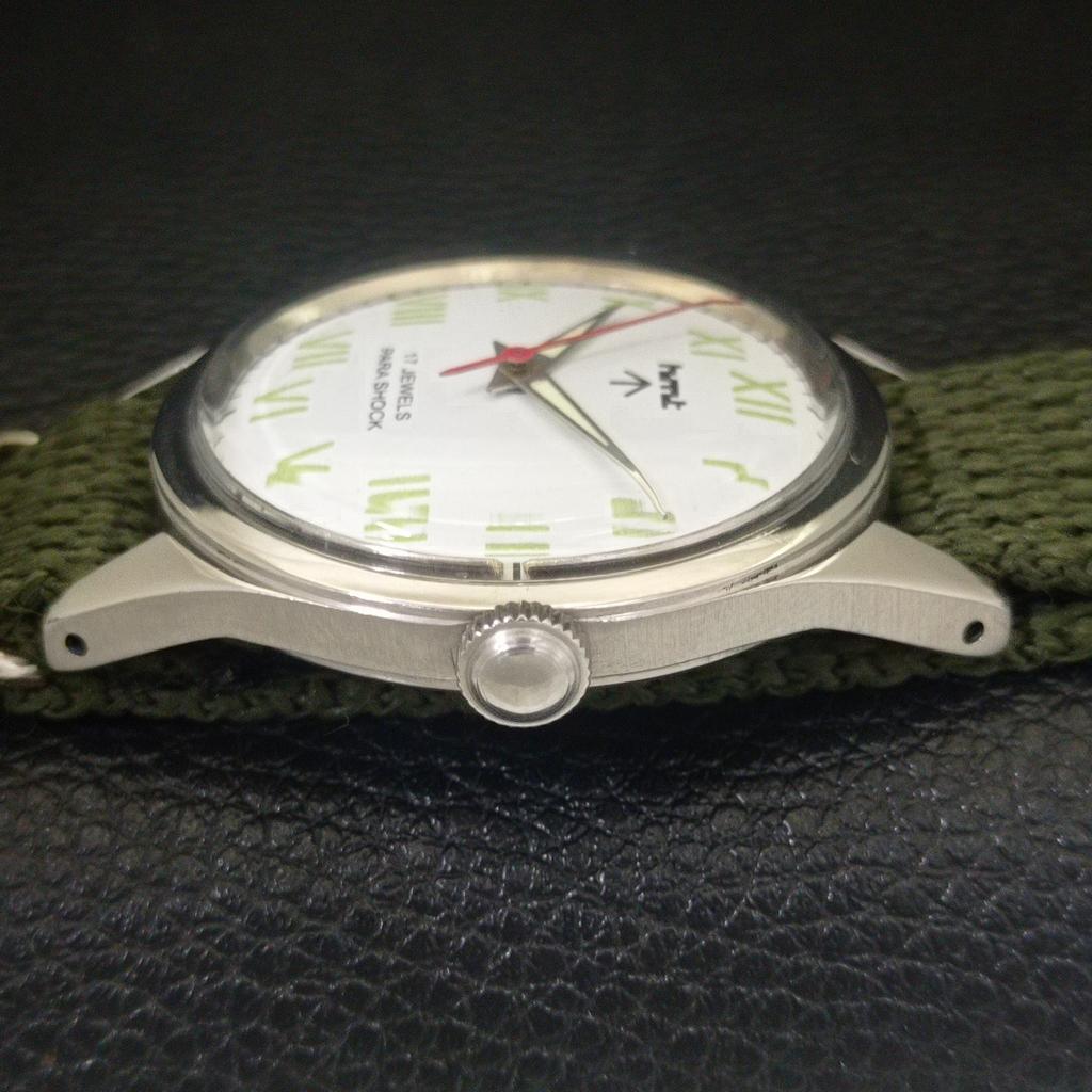 ВИНТАЖНЫЕ МУЖСКИЕ ЧАСЫ HMT ИНДИЙСКИЕ С РУЧНЫМ ПОДЗАВОДОМ, РИМСКИМИ ЦИФРАМИ, БЕЛЫМ ЦИФЕРБЛАТОМ a702882-1