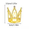 1/50pcs Mini Crown Cake Decoration Tiny Baby Small Pearl Tiara Crown Princess Topper Children Hair Ornaments Party Cake Decors
