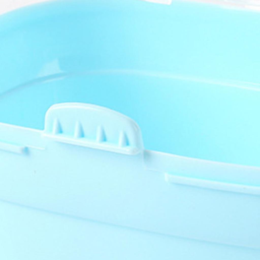 Hamster Carry Case Cage Portable Lightweight Small Animal Carry Case for Outdoor Travel Blue