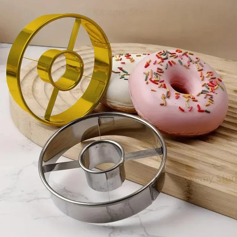 Rustproof Stainless Steel Donut Mold DIY Cookie Cutters Multi-purpose Bread Cutter  Pastry