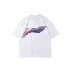 Li Ning Badminton Series Casual Quick-Dry Round Neck Pullover Short Sleeve T-Shirt Men Tops White AHSR055-1