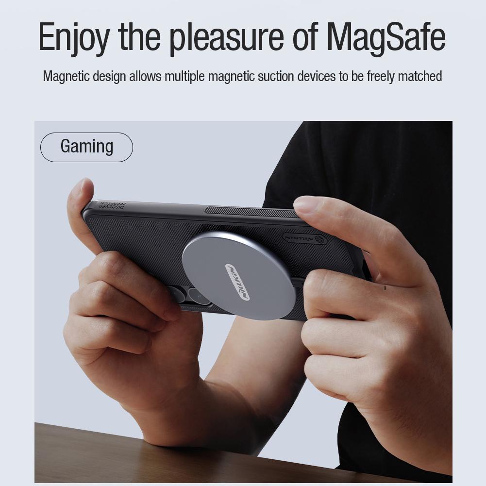 NILLKIN Магнитный чехол Super Frosted Shield Pro для Samsung Galaxy S24 Plus, тонкий матовый противоударный чехол с защитой от отпечатков пальцев, задняя крышка