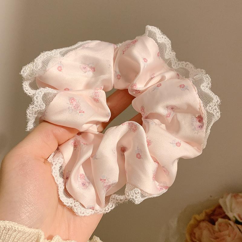 French-Korean Double-Layer Ballet Lace Extra Large Hair Scrunchie