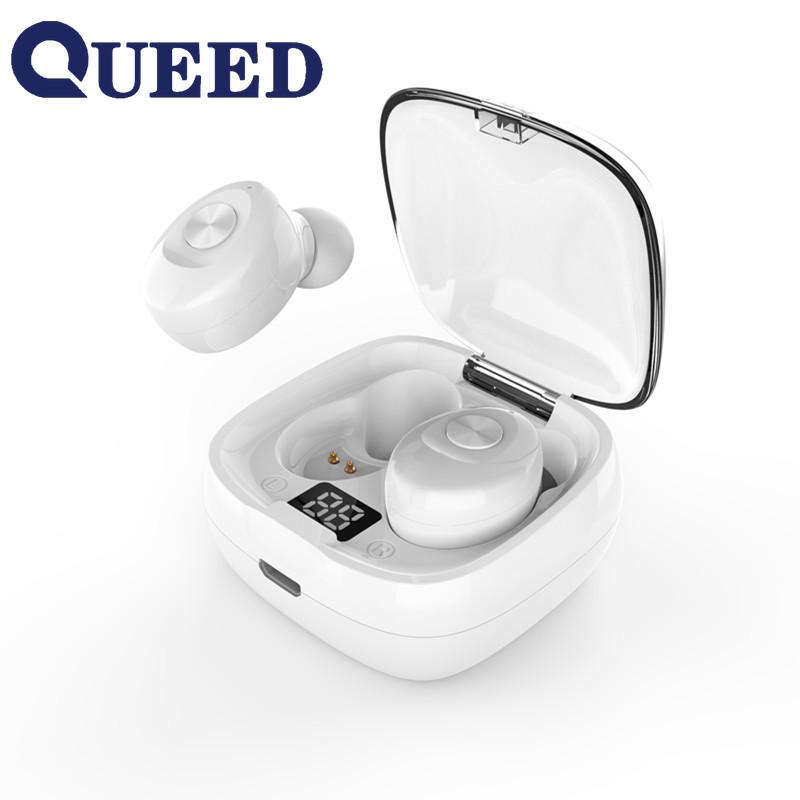 Bluetooth-гарнитура с цифровым дисплеем, спортивные беспроводные стереонаушники TWS 5.0