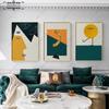 Abstract Geometric Art Poster Human Face Geometric Pattern Canvas Painting Personality Wall Art Pictures for Home Interior Decor