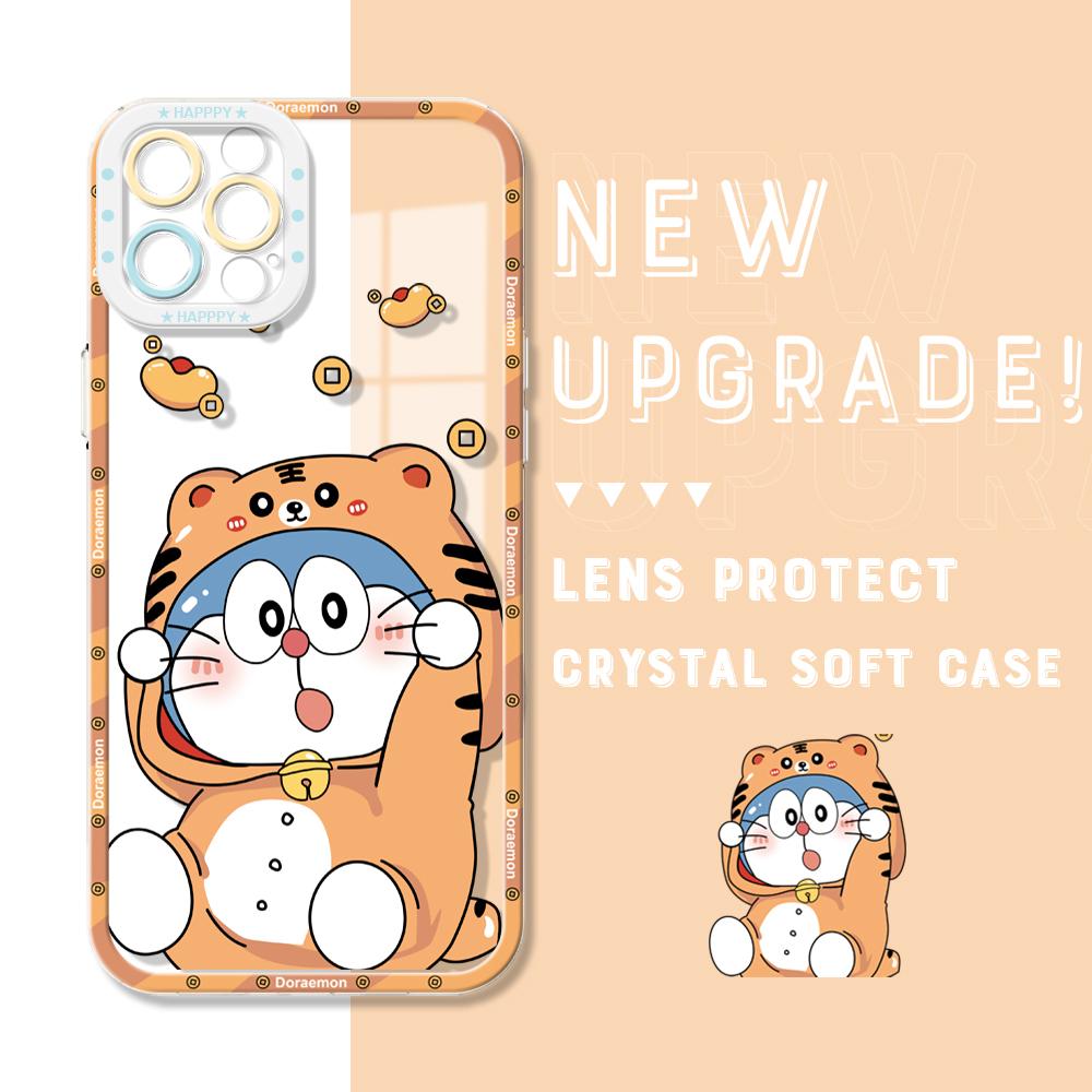 Shockproof Cartoon Pattern Soft Phone Case Full Cover Camera Transparent Protection Case for Huawei Honor iPhone Samsung Xiaomi Redmi OPPO Realme Vivo