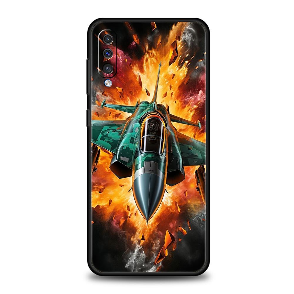 Чехол для телефона Samsung Galaxy A56 A36 A26 A06 A16 A24 A36 A54 A14 A42 A22 A20 A12 A10 5G Мягкий ТПУ Корпус Самолет Fundas Сумка