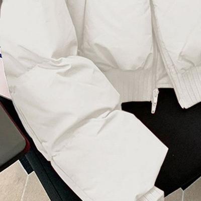 Куртка с воротником-стойкой, короткая, на хлопковой подкладке, женская, зимняя, новая, тонкая, куртки на хлопковой подкладке