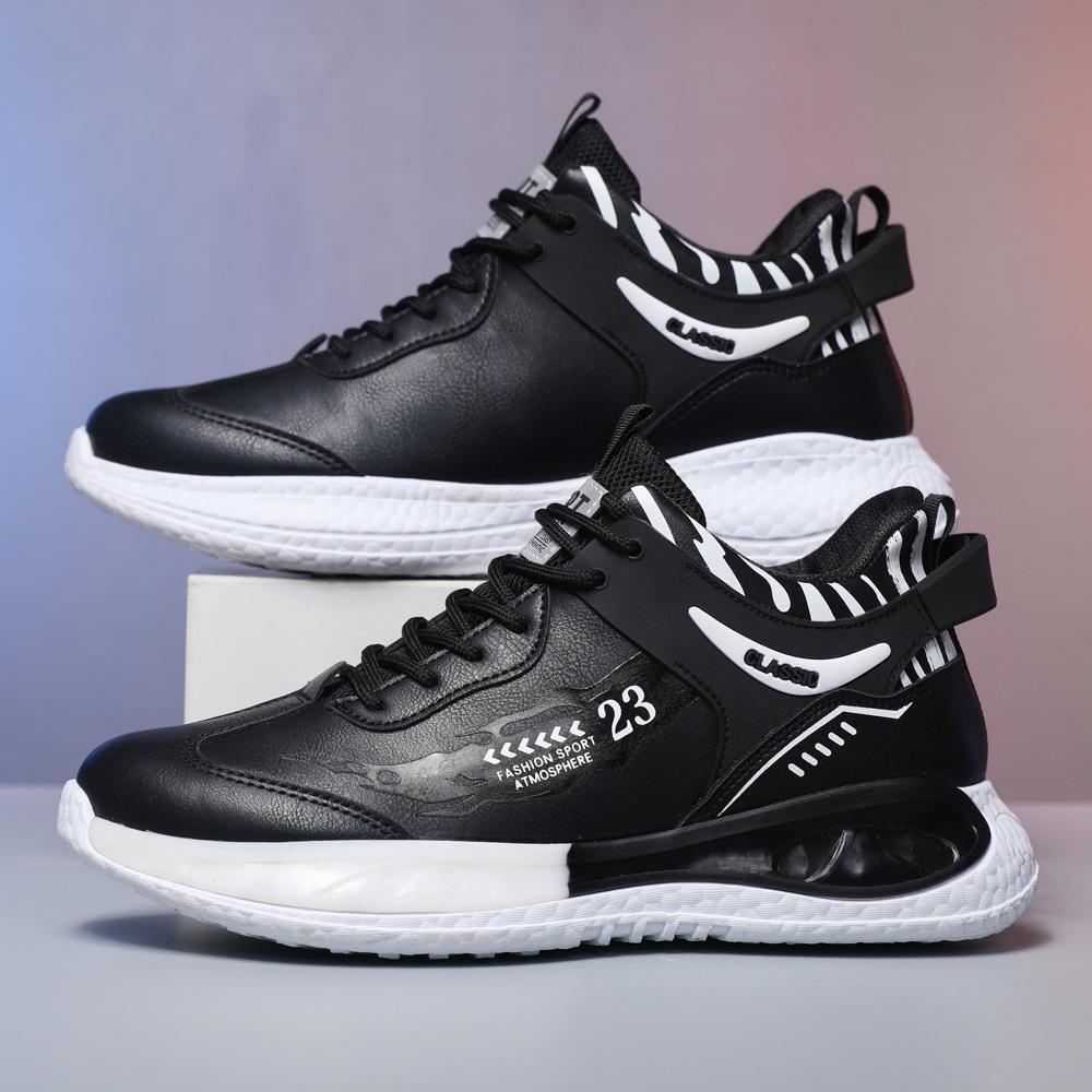 Повседневная мужская обувь. Новая молодежная модная дышащая спортивная обувь на толстой подошве. Модная повседневная обувь.